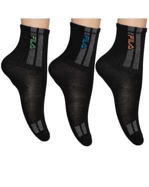 Paquete de 3 calcetines de media caña para niños y niñas F8084