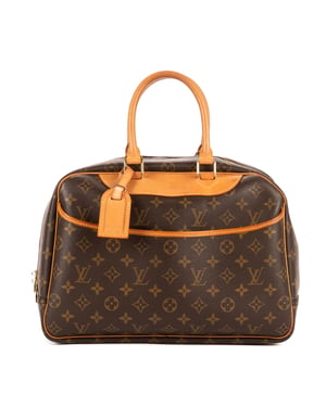 Louis Vuitton Deauville  en Brown Lienzo recubierto