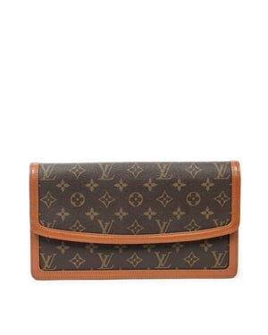 Louis Vuitton Pochette Dame GM en Brown Lienzo recubierto