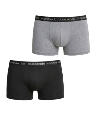 Paquete de 2 bóxers de algodón elástico para hombre AA596