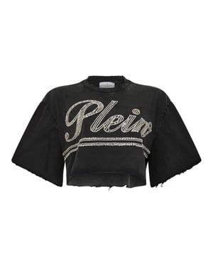 Cropped T-Shirt Strass Signature