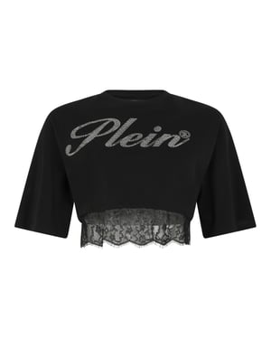 Cropped T-Shirt Lace