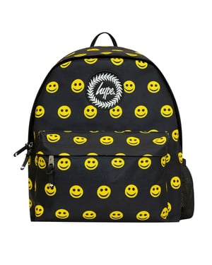 Mochila Icónica Negra/Amarilla Hype Smile