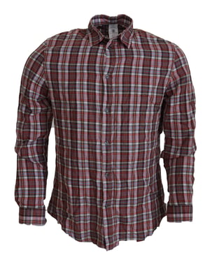 Camisa de manga larga a cuadros