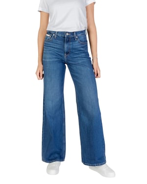 Pantalones de mezclilla de pierna ancha