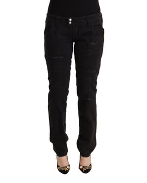 Jeans ajustados desgastados