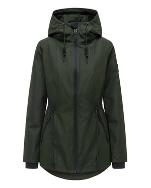 Chaqueta de entretiempo para mujer Navahoo Blumentanz con capucha