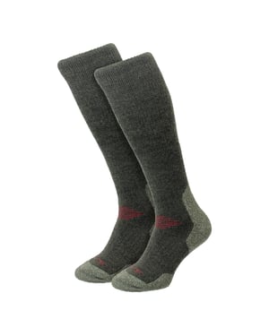 Calcetines Largos Cómodos para Senderismo Montaña Hombre | Calcetines de Lana Totalmente Acolchados para Caminatas