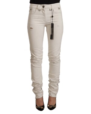 Jeans Skinny Rasgados Offwhite de Karl Lagerfeld