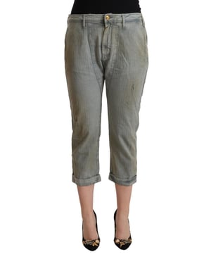Pantalones Capri de Corte Relajado