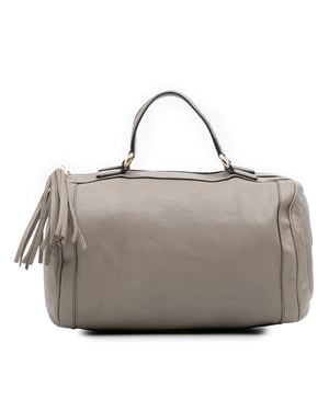 Bolso Boston Soho de piel de ternera granulada mediana de segunda mano