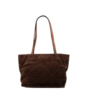 Bolso Tote de Ante Intrecciato de Segunda Mano