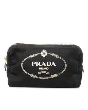 Bolso de lona canapa con logo de segunda mano