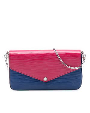 Bolso Pochette Felicie Epi Tricolor de segunda mano