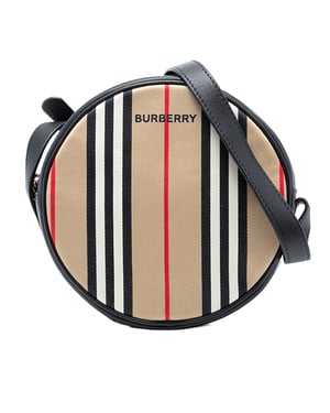 Bolso Cruzado Louise de Lona A Rayas Icono de Segunda Mano
