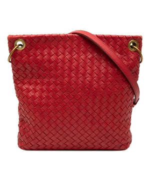 Bolso cruzado de Nappa Intrecciato de segunda mano