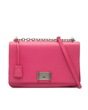 Bolso de cadena con solapa Saffiano Lux Lock de segunda mano