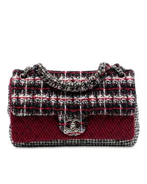 Bolso de segunda mano Mediano Cc Tweed Multi Print Doble Solapa