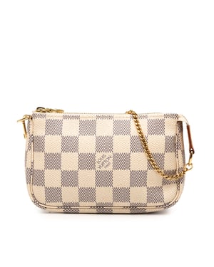 Mini Pochette Accessoires Damier Azur de segunda mano