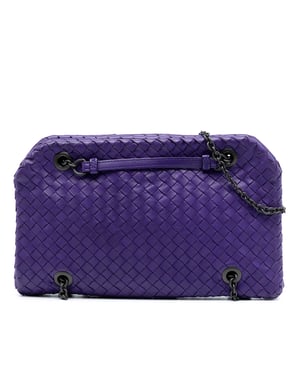 Bolso de hombro Duo Intrecciato de napa de segunda mano