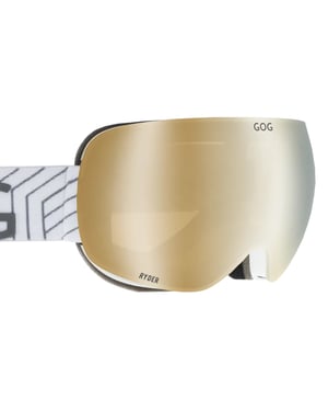 Gafas de esquí y snowboard unisex Ryder UV400 con lentes dobles espejados antivaho