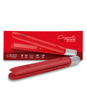 Mini plancha de pelo USB Coquete roja