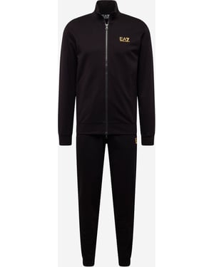 Chándal con cremallera EA7 Emporio Armani Negro