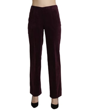 Pantalones de Terciopelo de Pierna Recta