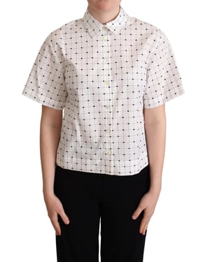 Camisa de Manga Corta Gingham de Dolce Gabbana