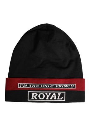 Gorra de punto Dolce & Gabbana con adornos textuales