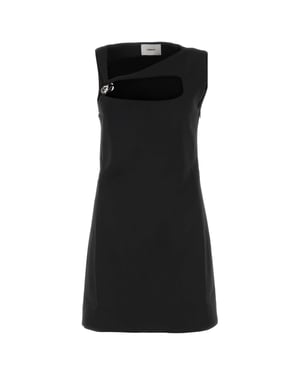 Vestido ajustado de jersey elástico negro