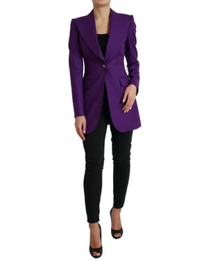 Blazer Púrpura Ajustado