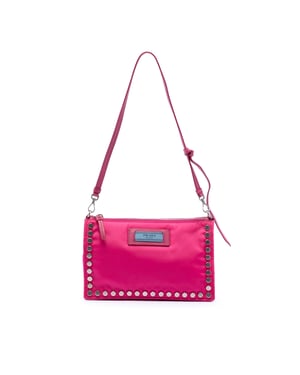 Bolso de Hombro Etiqueta Studded Tessuto de Segunda Mano