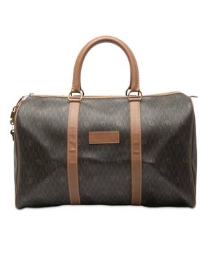 Bolso de Viaje de Lona con Recubrimiento de Panal de Abeja de Segunda Mano