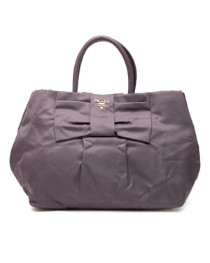 Bolso Tote Tessuto Fiocco de segunda mano