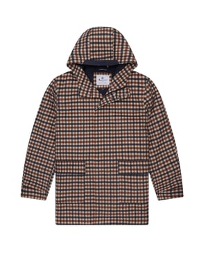 Chaqueta Deportiva Con Capucha De Lana Aquascutum Active Club Check