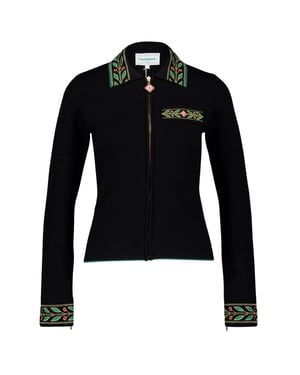 Chaquetas Negras Con Laurel Bordado De Casablanca