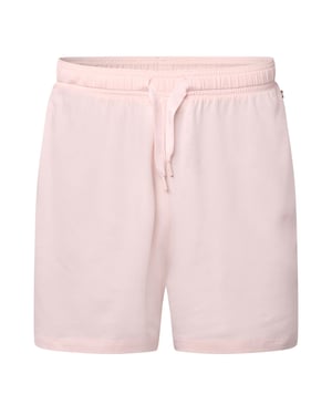 Pantalones cortos de pijama de algodón elástico para mujer en rosa