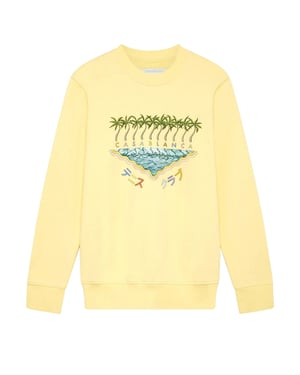 Sudadera Bordada Casablanca Sudadera Amarilla Enoshima Beach
