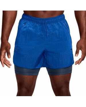Pantalones Cortos Nike Stride Running Division Dri-fit Azul Oscuro