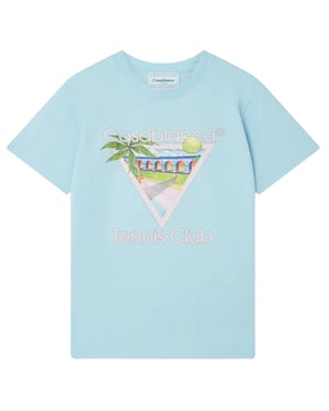Camiseta Azul Pálido Icon Del Club De Tenis Casablanca