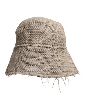 Sombrero de Cubo de Lino con Detalle Desteñido