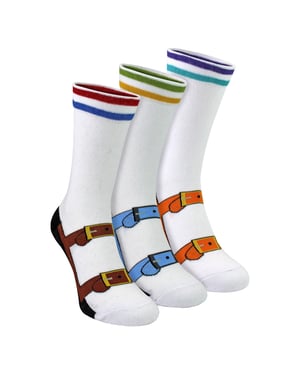 3 Pares de Calcetines de Hombre con Diseño de Sandalias | Idea de Regalo Divertida