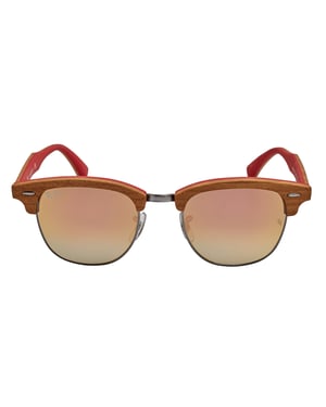 Gafas de sol para hombres Clubmaster Wood RB3016