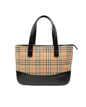 Bolso de mano de lienzo Haymarket Check de segunda mano