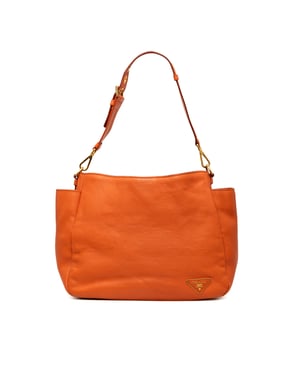 Bolso de Hombro con Bolsillo Lateral Vitello Daino de Segunda Mano