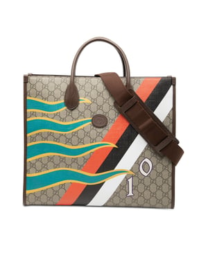 Bolso Tote Retro Interlocking G de piel de ternera Gg Supreme 100 Aniversario Centum Mediano de segunda mano