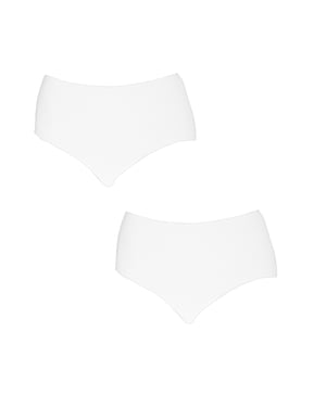 Paquete de 2 Panties de Cintura Alta de Bambú para Mujer Q906
