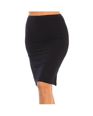 Falda Interior Midi para Mujer con Cintura Elástica Q300