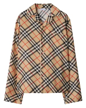 Camisa de Seda Bordada